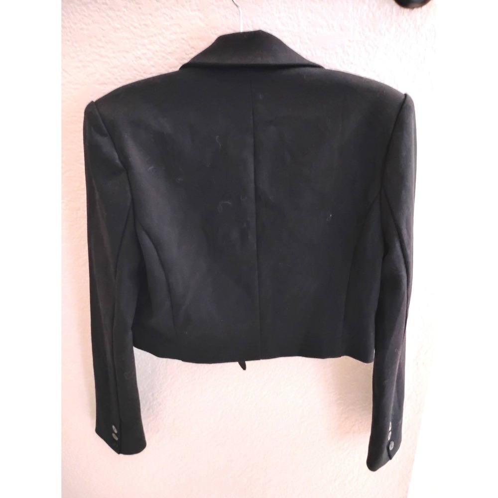 Forever 21 Cropped Double Breasted Blazer Jacket S corporatechic dark academia - Picture 2 of 7